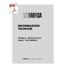 FARFISA VIP200 R Service