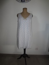 DAMART XL 48 50 NUISETTE V COTON 94CM CHEMISE DE NUIT DESHABILLE NEGLIGE ROBE SA