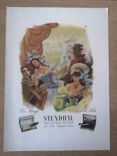 Publicité 1946 Stendhal Rouge Noir Lipstick (Alex Rakoff), Paul Valentin 2904