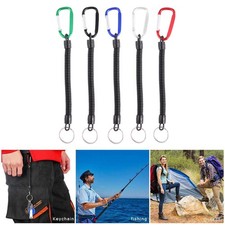  Elastic Key Chain Fishing Rod