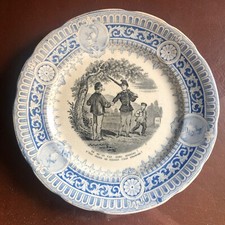 Opaque - Sarreguemines - Assiette parlante - Où qu'tu vas donc Gugusse ? ...