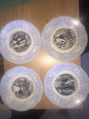 Ancienne assiette faience - assiette, en