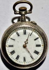 MONTRE de col ou gousset de FEMME en ARGENT style ART-NOUVEAU - NON FONCTIONNEL