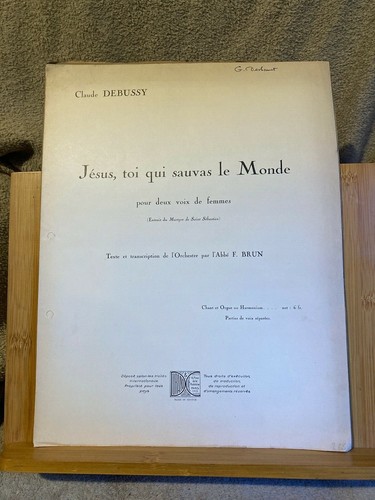 Debussy jésus toi qui - toi,