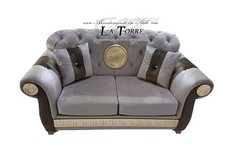 Canapé 2 Places Réseau Et Matelas Chesterfield Moderne Déesse Medusa Faux Ou