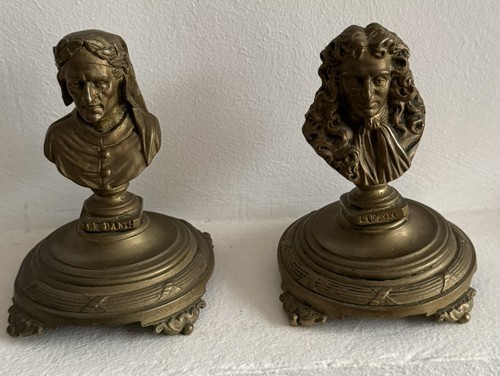 Paire buste bronze - , art