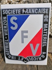 Plaque émaillée Agricole Société Française de Vierzon enamel sign Someca