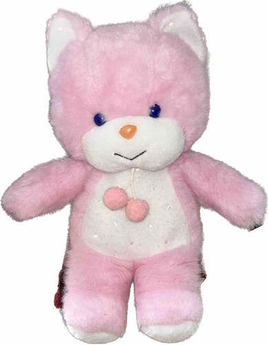 Peluche doudou ours chat - peluche, rose