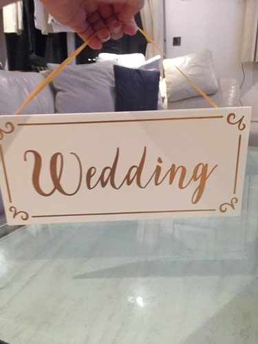Enseigne mariage blanche - de,