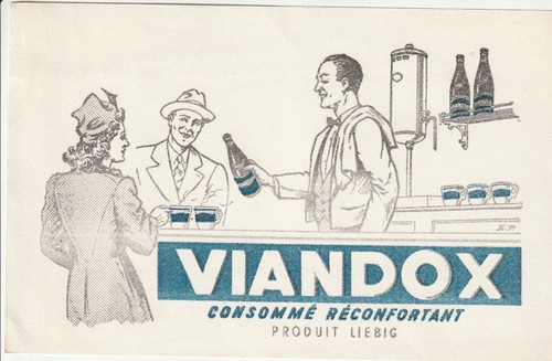 B41 ancien buvard viandox - b41,