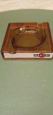 ancien cendrier verre Martini pub vintage année 60
