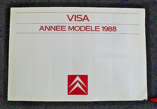Gamme nuancier citroen visa - gamme,