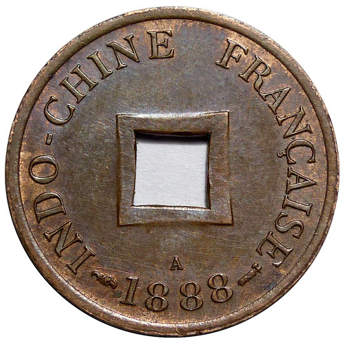 Indochine française sapèque - franÇaise,