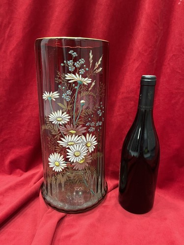 Enorme vase verre - vase, emaille