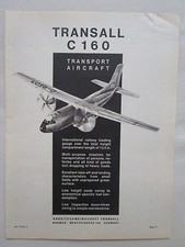 1/1964 PUB ARBEITSGEMEINSCHAFT BREMEN NORD TRANSALL C160 TRANSPORT AIRCRAFT AD