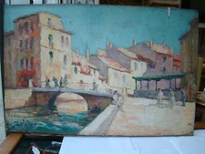 Signée Robert huile sur toile