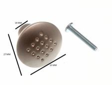 Placard Poignée Porte Poignée Fossette Mat Chromé 32mm + Vis Paquet De 100