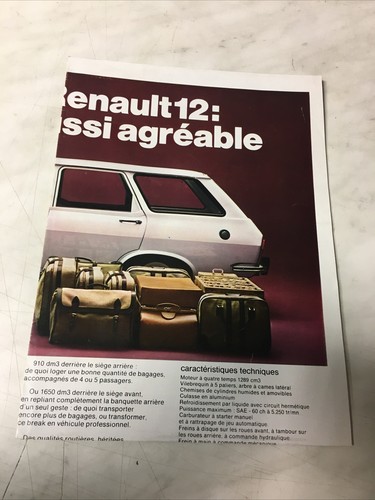 Renault 1971 r12 r8 r10 - r12, r6