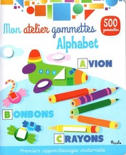 Livre Jeux - Mon Atelier Gommettes : Alphabet