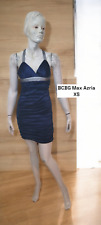 Bcbg Max Azria Taille 34  Superbe robe de soirée bretelles doublée bleu et gris