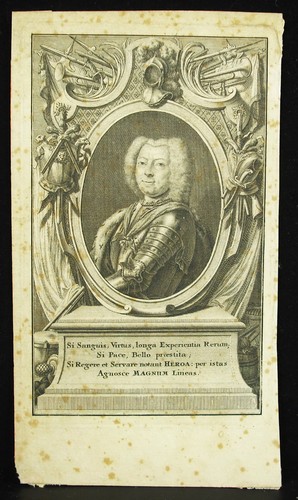Gravure originale roi - d'un,