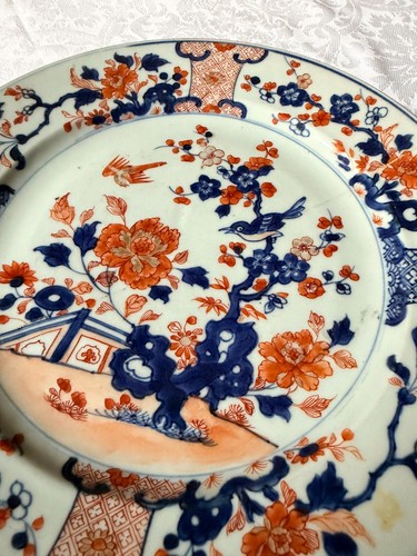 Plat porcelaine xviiième - plat,