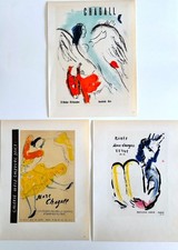 Marc CHAGALL : Ensemble de 3