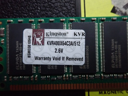 Ram kingston 512 ddr1 - kingston, mb