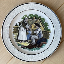 Ancienne Assiette en Faience de Choisy Costumes Normands Normandie XIXe