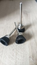 3 MINI BROSSES cloche en Nylon POUR MINI PERCEUSE TYPE DREMEL diamètre 3 mm