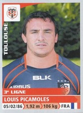 254 LOUIS PICAMOLES # STADE TOULOUSAIN TOP 14 STICKER PANINI RUGBY 2015