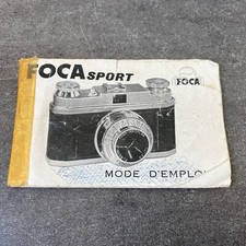 Ancien Mode D’emploi Appareil Photo Foca Sport Notice 