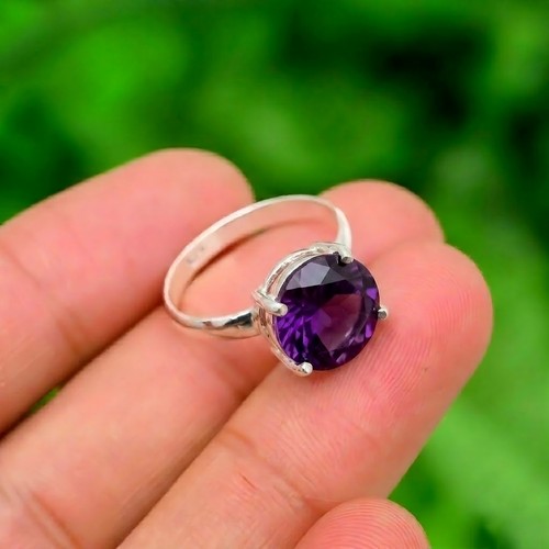 Amethyst ring 925 sterling - amethyst,