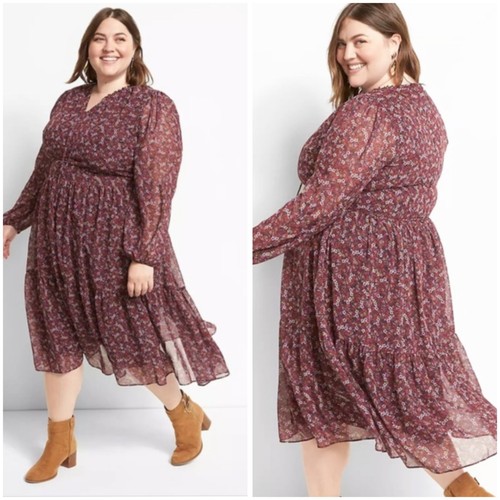 Lane bryant floral - floral, midi