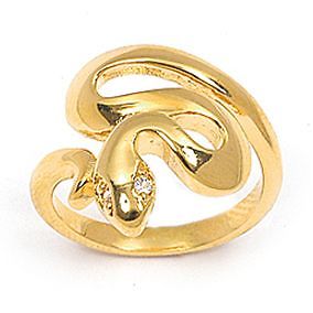 Bague t62 serpent aux yeux - serpent,