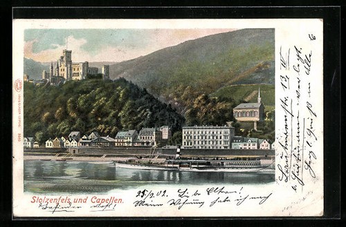 Carte postale stolzenfels - postale,
