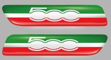 2 X LOGOS POUR FIAT 500 ITALIE