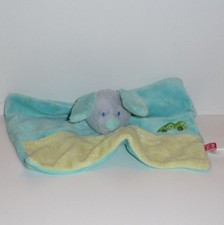 Doudou Lapin Tex - Bleu Vert