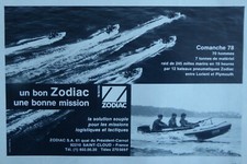 9/1978 PUB ZODIAC CANOT PNEUMATIQUE INFLATABLE COMANCHE 78 LORIENT PLYMOUTH AD