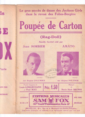 Folies bergère revue 1929 - revue,