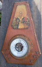 Ancien Baromètre de Précision  mural vintage bois signé BOLI