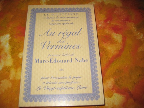 Marc edouard nabe régal - nabe:, au