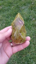 Opale verte forme flamme - opale,