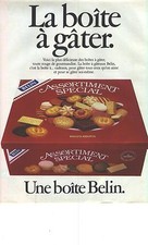 PUBLICITE ADVERTISING  1984   BELIN biscuits gateaux "la boite à gater"
