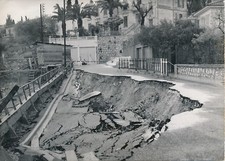 NICE 1958 - Avenue de Gien Affaissement de la Chaussée Cimiez - PRB 275