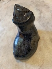 Petit Chat en faïence rouge