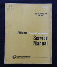 DETROIT DIESEL ALLISON 5630 5631 Powershift Transmissions Service Repair Manuel