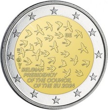 1x 2euro commémorative Belgique 2024 - Présidence de Union Européenne (neuve)