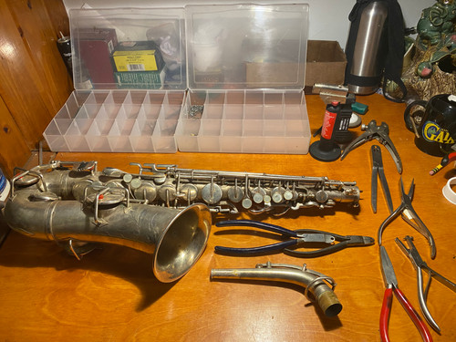 Alto sax overhaul - alto, service
