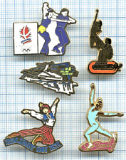 Lot Pins Patinage / Jeux Oympiques JO Albertville 1992 BOUYGUES Duchesnay Bonaly